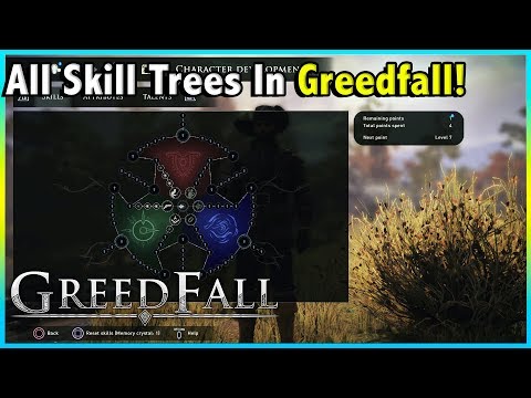 GREEDFALL ALL SKILL TREE ABILITIES + TALENTS AND ATTRIBUTES!! || GREEDFALL!