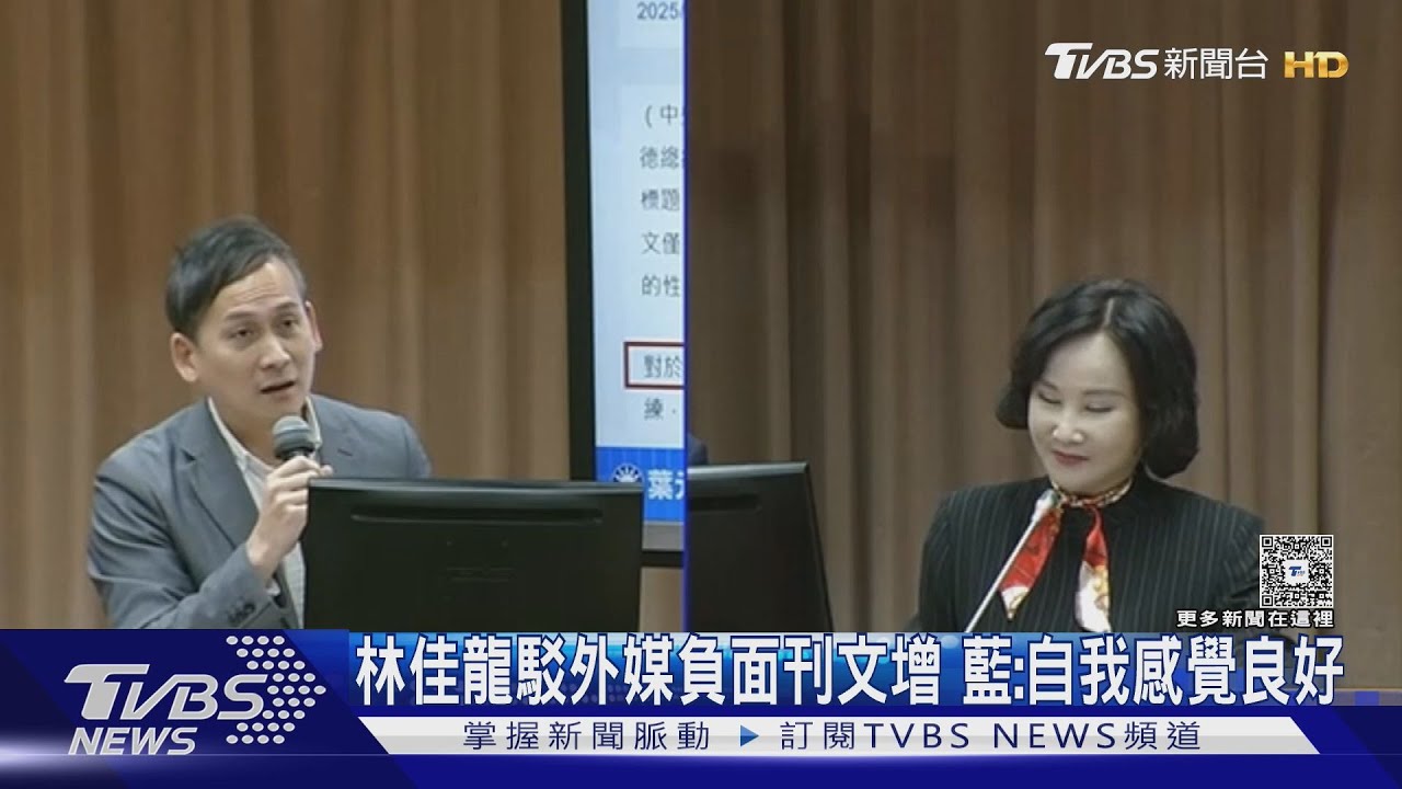 林佳龍駁外媒負面刊文增 藍:自我感覺良好
