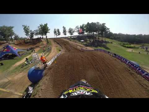 GoPro HD: Jason Anderson Lap 1 Moto 2 - Budds Creek MX Lucas Oil Pro Motocross Championship 2014