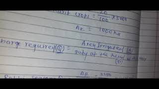 Determine the design  discharge at the head of a distributory from the average demand |By: Avinash