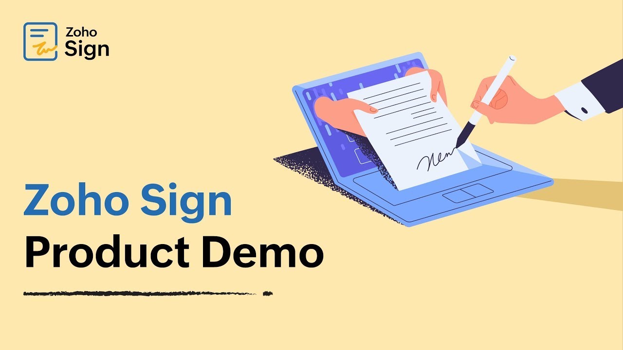 Sign, send and manage documents with Zoho Sign | Digital Signature for your business | Product demo