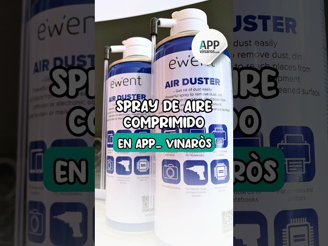 Vídeo relacionado con Ewent Lata de aire comprimido, aroma a manzana, 400ml limpieza de accesorios de PC teclados impresoras, televisores, cámaras y otros, spray de contacto tubo de extensión, el embalaje puede variar