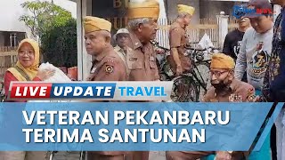 Detik-detik Para Veteran Terima Santunan dari Managemen Mal Pekanbaru Jelang HUT ke-78 RI