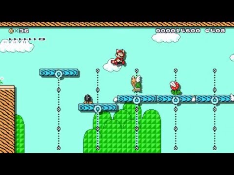 そのリフトどっちへ行くの？　Where do lifts go? by sam - SUPER MARIO MAKER - No Commentary