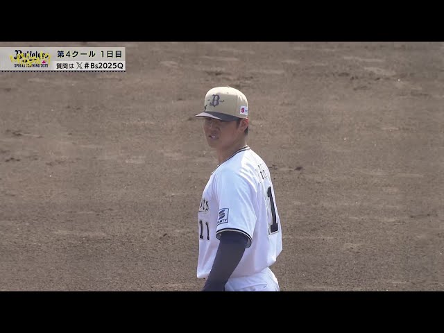 【春季キャンプ】バファローズ・山下舜平大 対外試合で空振り三振を奪う!!  2025年2月15日 オリックス・バファローズ