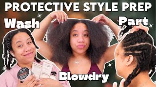 Do THIS Before Your Next Protective Style | How to Prepare Fine Natural Hair for Protective Styles