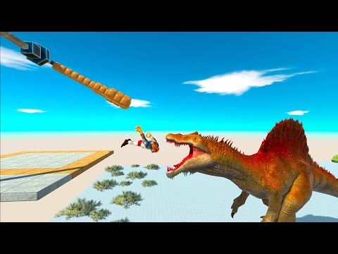 Giant Spinosaurus Catches Flying Units - Animal Revolt Battle Simulator