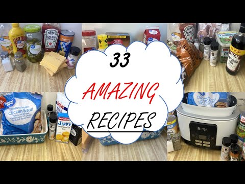 33 AMAZING RECIPES | QUICK, EASY, & BUDGET FRIENDLY DINNERS