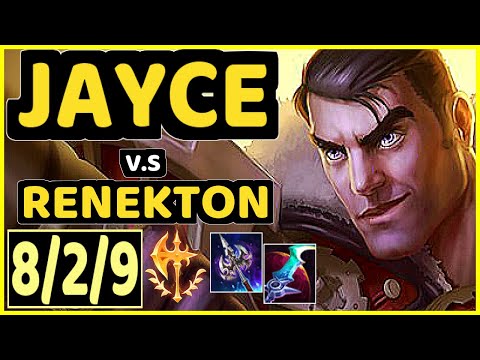 LONELY (JAYCE) vs RENEKTON - 8/2/9 KDA TOP GAMEPLAY - KR Ranked GRANDMASTER