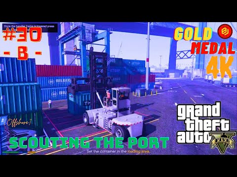GTA 5 STORY MODE #30-B-Scouting the Port | Walkthrough All Mission| #gta5 #gta #gameplay #like #game