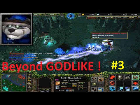 DotA 6.83d - Storm Spirit Beyond GODLIKE ! #3