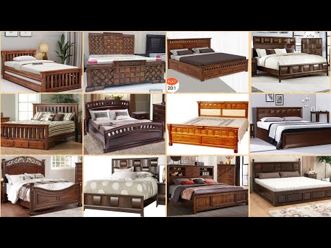 Latest Top 80 Wooden Bed Designs 2025 | Modern & Luxury king size wooden bed designs
