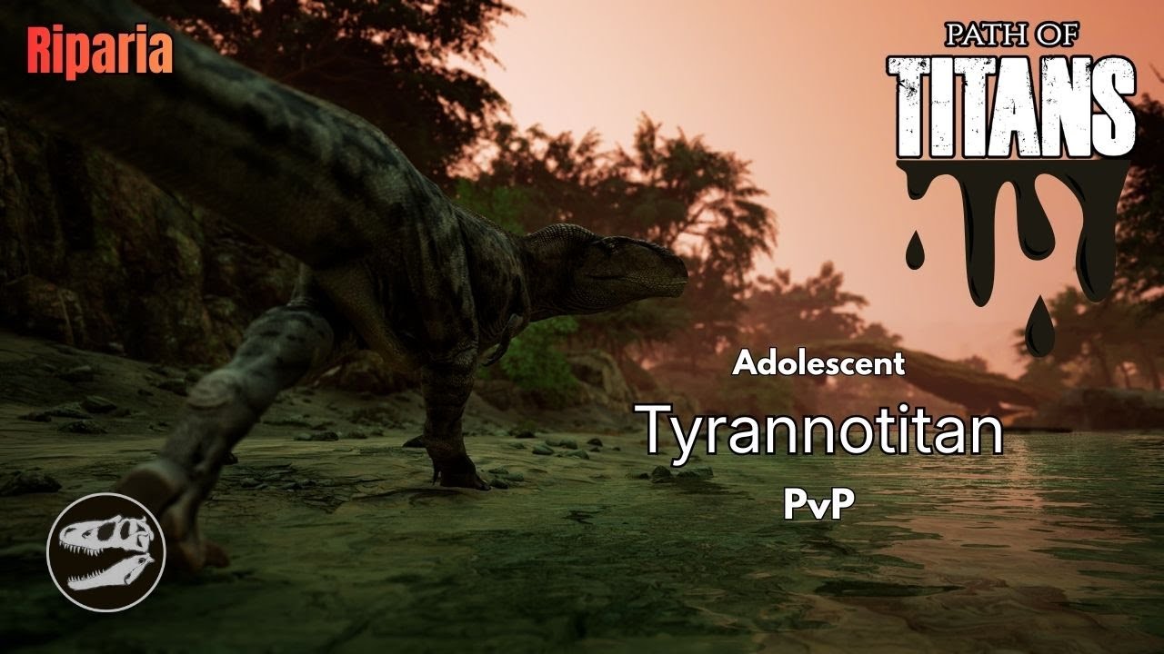 Growing a Tyrannotitan on Riparia! Official servers PvP - Path of Titans