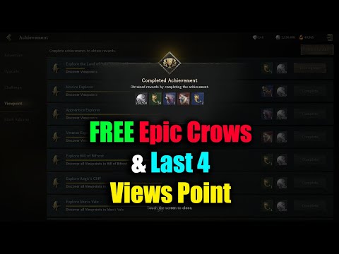 Legend of Ymir Free Epic Crows & Last 4 Views Point