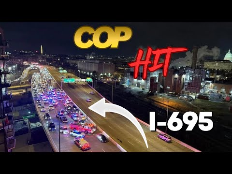 🚨 Police Officer Hit by Car on I-695 | Critical Injuries Reported - Update Near Third Street Tunnel