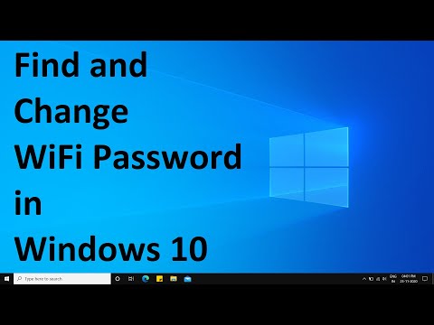 How to find and change WiFi password in Windows 10