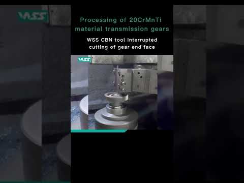 CBN tool interrupted cutting endface of transmisson gear