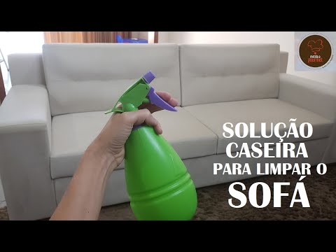 Como limpar o sofá em casa (limpa, tira manchas e mata bactérias)