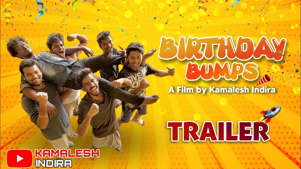 Birthday Bumps TRAILER | Tamil Short Film | Boys Hostel | Comedy | Mystery | Kamalesh Indira