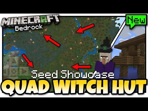 Insane Minecraft Seed - 4 Witch Huts!
