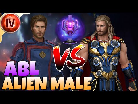 T4 STARLORD vs THOR | HERO ALIEN MALE ABL COMPARISON | MARVEL Future Fight | mff
