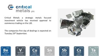 Russell Fryer, CEO of Critical Metals (CRTM.L) Prospectus
