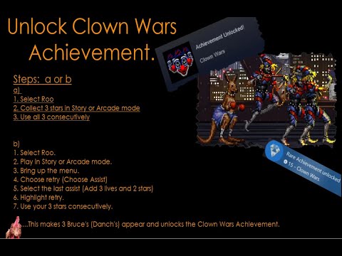 Streets Of Rage 4 - DLC -  Roo -  How to unlock Clown Wars