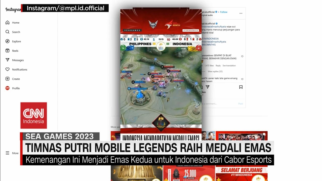 Timnas Putri Mobile Legends Raih Medali Emas Kalahkan Filipina