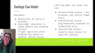Garbage Can Model to Decision Making