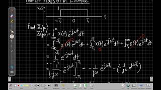 CT Fourier Transform: Rectangular Pulse Example