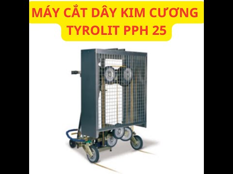 Cắt bê tông bằng dây kim cương.