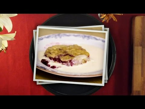 Efterrätt: EM’s knäckiga hallonpaj med sås - Halv åtta hos mig - Halv åtta hos mig (TV4)