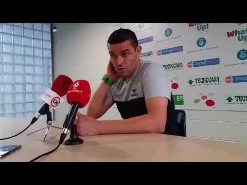 Rueda de prensa Xavi Molist C.E. L'Hospitalet  - U. E. Castelldefels