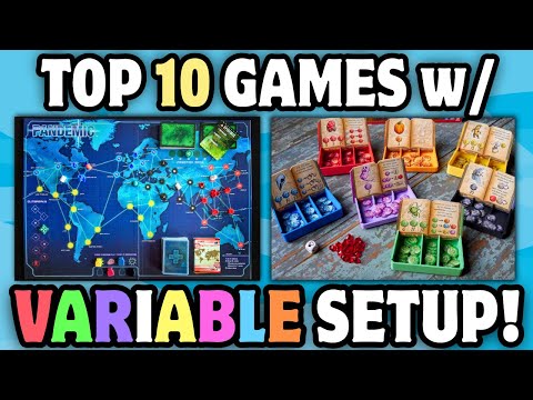 Top 10 Board Games with Variable Setups!