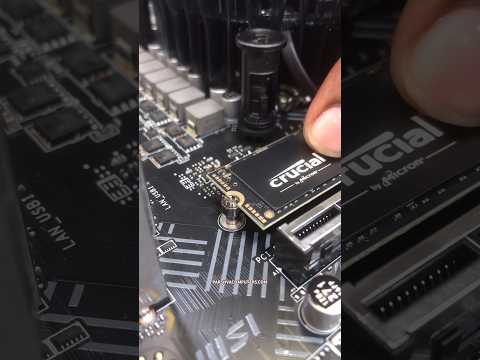 Crucial P3 Nvme unboxing &amp; installation #shorts