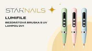 LumiFile Mint Nail Drill & UV Lamp – Bezdrátová bruska a UV lampa 2v1