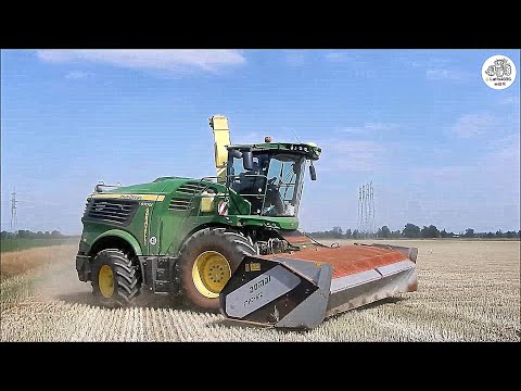 JD 9700i + Domai MPD 612 & 2 Ravizza trailers - Garavelli S.N.C. - Wheat silage 2020