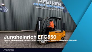 Chariot élévateur diesel Jungheinrich EFG550 Electric, 5000kg Capacity, Lifting Height 3 à vendre - Image 4 | Forkliftonline MA Chariot élévateur diesel Jungheinrich EFG550 Electric, 5000kg Capacity, Lifting Height 3 | Image 4 - Forkliftonline
