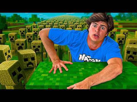 SOBREVIVI A UM ATAQUE DE CREEPERS *MINECRAFT NA VIDA REAL