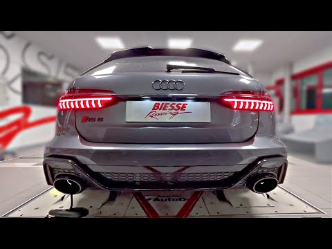2020 Audi RS6 C8 with FULL Akrapovic Titanium Exhaust DYNO PULLS | Start Up, Pulls & Sounds!