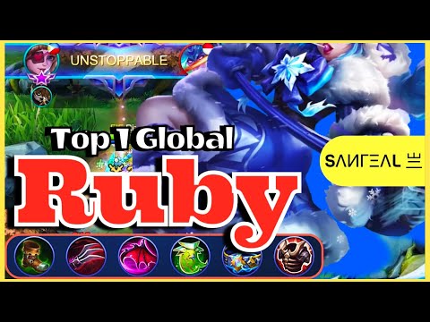 TOP 1 GLOBAL RUBY HOW TO KILL AN UNKILLABLE RIDING HOOD BEST BUILD GAMEPLAY | SΛИГΞΛL 亗 | MLBB NEXT