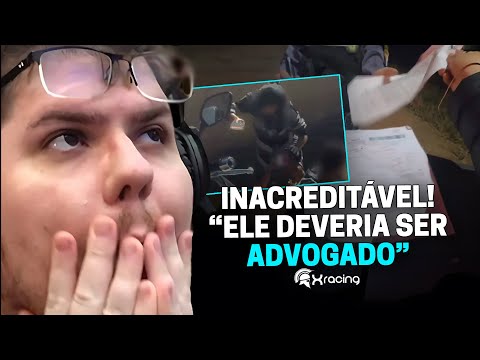 CASIMIRO REAGE: ENQUADROS DE MOTO (EP. 90) DEIXOU O POLICIAL SEM PALAVRAS | Cortes do Casimito