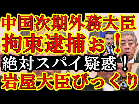 【岩屋外相も驚愕ぅｗなんと中国政府が次期外務大臣を拘束！現在取り調べの真っ最中！『絶対にスパイ容疑だ！アメリカか？』】中国がマジで激震してる！習近平の腹心の部下だぞ！たぶん中国海外警察の重鎮だぞコイツ