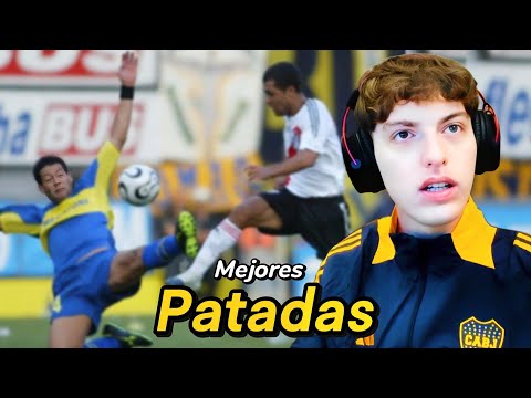 DAVO REACCIONA A LAS MEJORES PATADAS DE LOS BOCA-RIVER