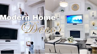 NEW * 2022 MODERN GLAMOROUS HOME DECORATE WITH ME | CHRISTMAS HOLIDAY PREP | Decorating Ideas 2022