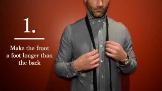 Original Style Tip: Tie a Four In Hand Knot