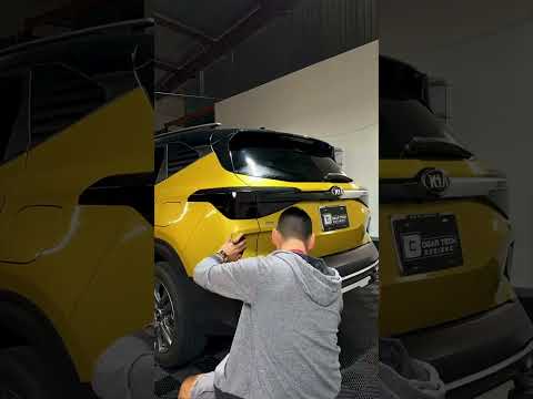 Seltos taillights tint timelapse #kia #seltos #taillight #tint #install #diy