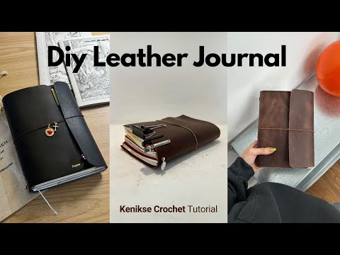 Louis Carmen inspired journal I DIY leather notebook and how to
