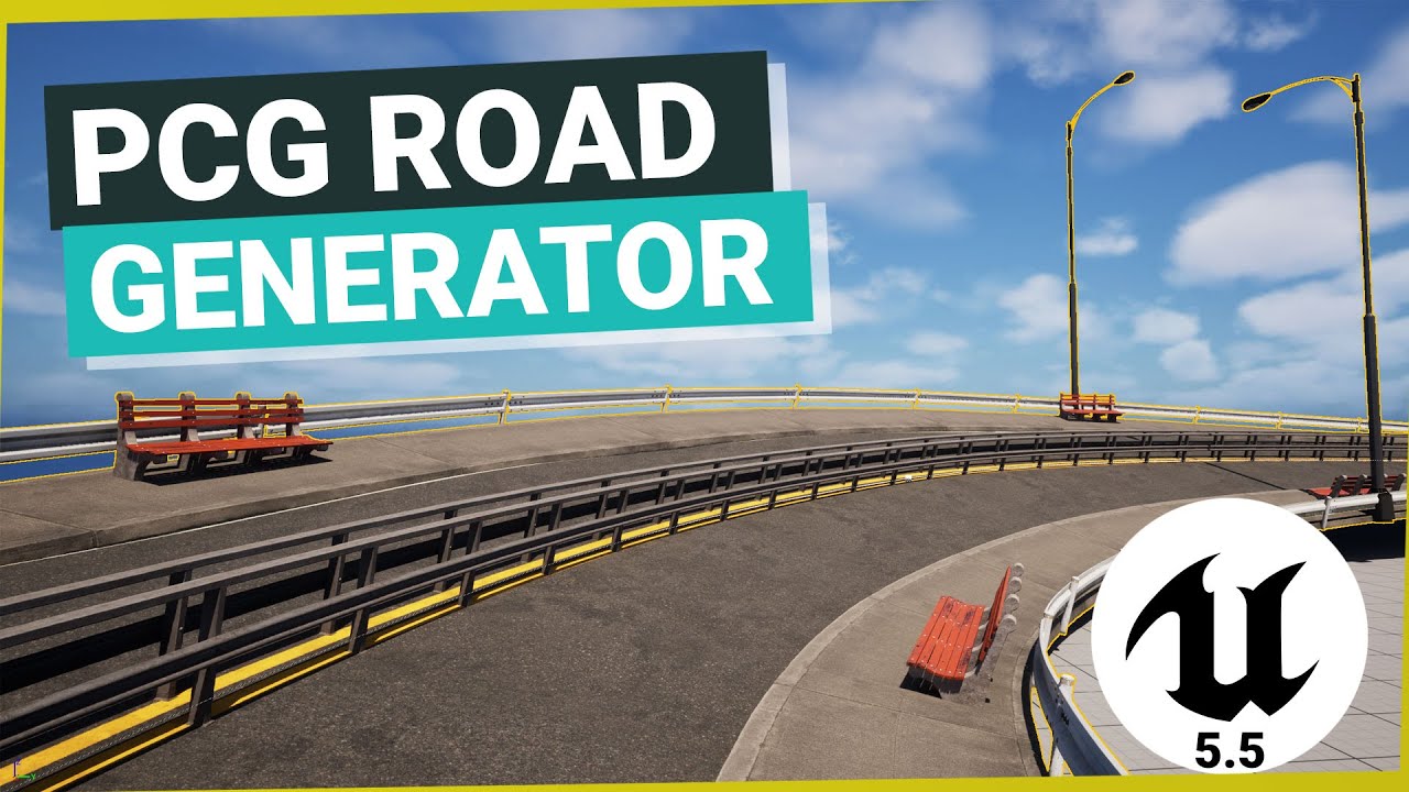Procedural Road Generation in Unreal Engine 5 (PCG)