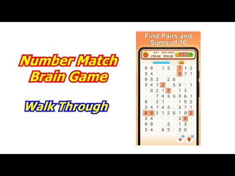 Number Match - Brain Game Walk Through How To Play New - YouTube